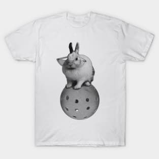 Bunny on a pickleball. T-Shirt